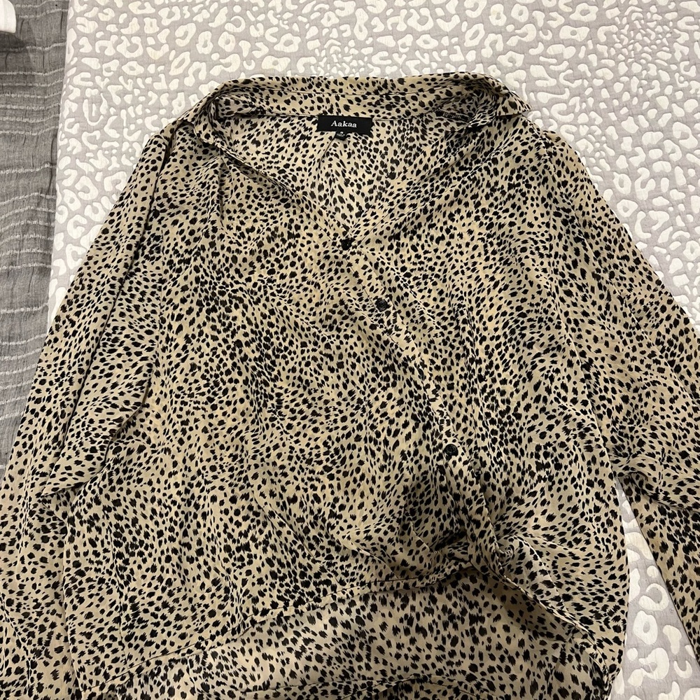 Leopard print blouse